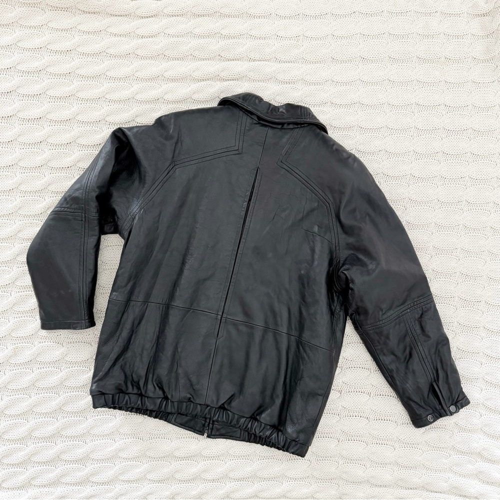 Marc by Andrew Marc Vintage Men’s Black Leather Jacket - Picture 3 of 5
